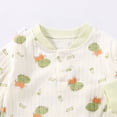 thumbnail image 6 of TOWED22 Baby Boys Girls Bodysuit Jumpsuits with Button Long Sleeve Cotton Rompers Overall,Light Green,3-6 M, 6 of 7