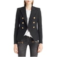 thumbnail image 2 of Jackets for Fashion Women Solid Color Double Breasted Autumn And Winter Small Suit Jacket Chaquetas Mujer Moda, 2 of 5