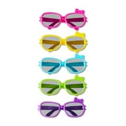 5 Count, Multicolor Fun Bow Party Glasses, Party Favors for Kids, by Way To Celebrate