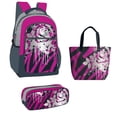 thumbnail image 1 of Butterfly – Scarlet Steel Set – Matching Backpack, Pencil Case & Lunch Bag + Free Pencils, 1 of 5