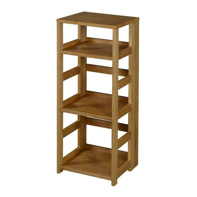 Niche FFSQ3412MO 34 in. Flip Flop High Square Folding Bookcase - Medium Oak