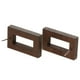 thumbnail image 2 of 2 Pares Pendientes Perno Prisionero de Oído Forma de Rectángulo y para Mujeres Sunnimix Pendientes de madera, 2 of 8