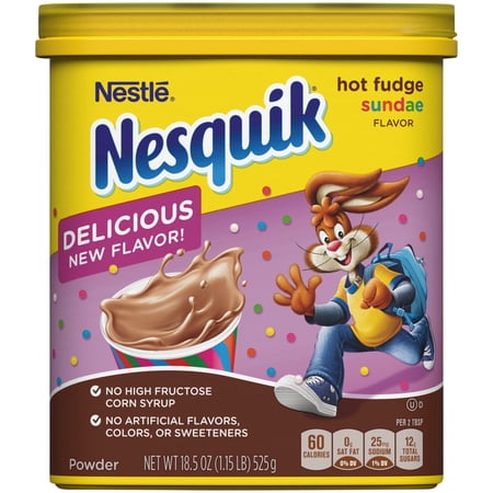 Nesquik Hot Fudge Sundae Powder 18.5oz (028000497200)