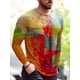 thumbnail image 3 of Camiseta de manga larga para hombre con diseño de mapa del mundo en 3D para deportes de ocio, fitness, retro, clásica, de manga larga, para deportes al aire libre, de gran tamaño y cálida, 3 of 5
