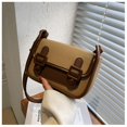 thumbnail image 3 of Bolso pequeño genérico de un solo hombro para mujer, bolso de moda con hombros anchos salvajes, pequeño mensajero Retro pequeño, bolso cuadrado, marea-el negro Sincero  Hogar, 3 of 3