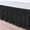 Black Solid, variant on Hotel Quality Dust Ruffle Bedskirt, Wrap Around Bedskirt with 12 Inch Tailored Drop, 100% Microfiber, Bedskirt for Adjustable Beds, Easy to fit & Soft-Navy Blue Solid, Twin-XL Size