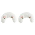 thumbnail image 2 of 2 Uds. Almohada Bonita para Gatos Esponjosa Reposacabezas Pequeños en Forma U () Blanco, 2 of 5