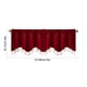 thumbnail image 3 of Cortinas con flecos y ribete de borlas | Elegantes cortinas cortas para dormitorio y sala de estar | Panel individual de 132 x 45 cm | Rojo, gris, azul y amarillo, 3 of 6