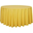 thumbnail image 2 of WYZZHY 6 Pack Round Tablecloth  120 Inch White  Stain &amp; Wrinkle Resistant  Polyester  Table Cover for Dining Table  Buffet Parties &amp; Camping, 2 of 7