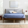 Gap Home Upholstered Wood Platform Bed, Full, Gray