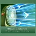 thumbnail image 5 of Fnochy Clearance Portable Small Fan USB Rechargeable Desktop Fan, Ultra-Quiet Powerful Airflow Adjustable Speeds for Office Desk Dormitory Travel Home Energy Efficient Cooling, 5 of 9