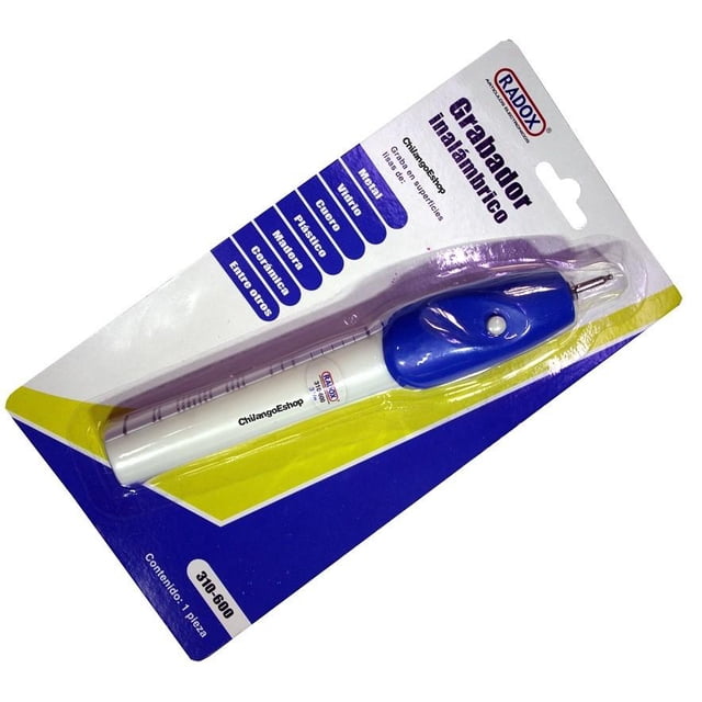 Lápiz Grabador Inalámbrico De Vidrio Metal Plastico Madera RADOX CH310-600