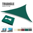 thumbnail image 3 of NEWEEN 6.5x6.5x6.5 ft Triangle Sun Sail Shade with Hardware Kit - Green, 3 of 10