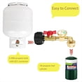 thumbnail image 2 of Adaptador de Recarga de Propano para 1 Lb. Tanques, Adaptador de Propano de 90 Grados, Convertidor de 20 Lb A 1 Lb con Manómetro y Válvula de Control, 2 of 5