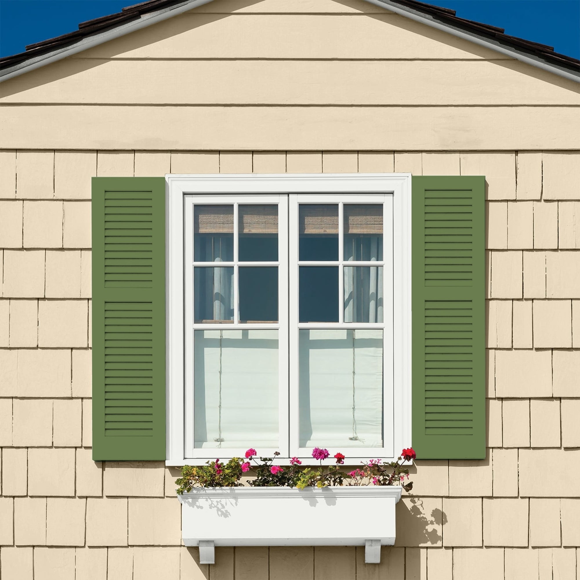 Glidden Fundamentals Mint Leaves / Green, Semi-Gloss Exterior Paint, 1 Gallon