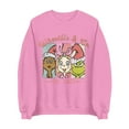 thumbnail image 4 of My Day Grinch Chandail en Molleton Femme Grande Taille Mode Décontractée Imprimé de Noël Manches Longues Col Rond Chandail Ample Chandails en Molleton Grinch Imprimé Chandails en Molleton, Rose/2TG, 4 of 5