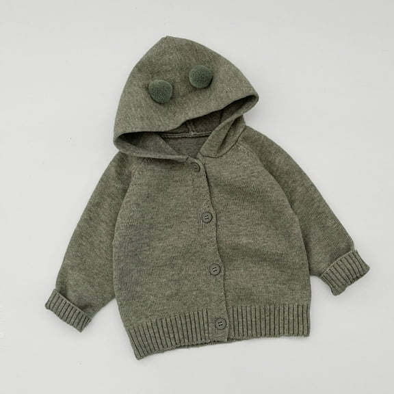 Infant Boy Jackets Long Sleeve Zip Up Sweatshirt Hoodie For Girls Warm Lightweight Windproof Coats Winter Warm Outerwear 6-12 Months