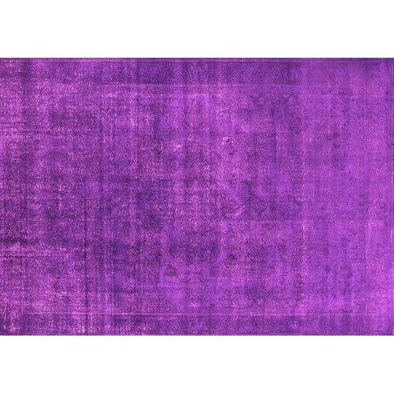 Ahgly Company Indoor Rectangle Oriental Pink Industrial Area Rugs, 7' x 9'