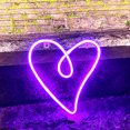 thumbnail image 1 of Heart Shape LED Neon Light - Neon Wall Lamp or USB Powered - Night Light, 1 of 5