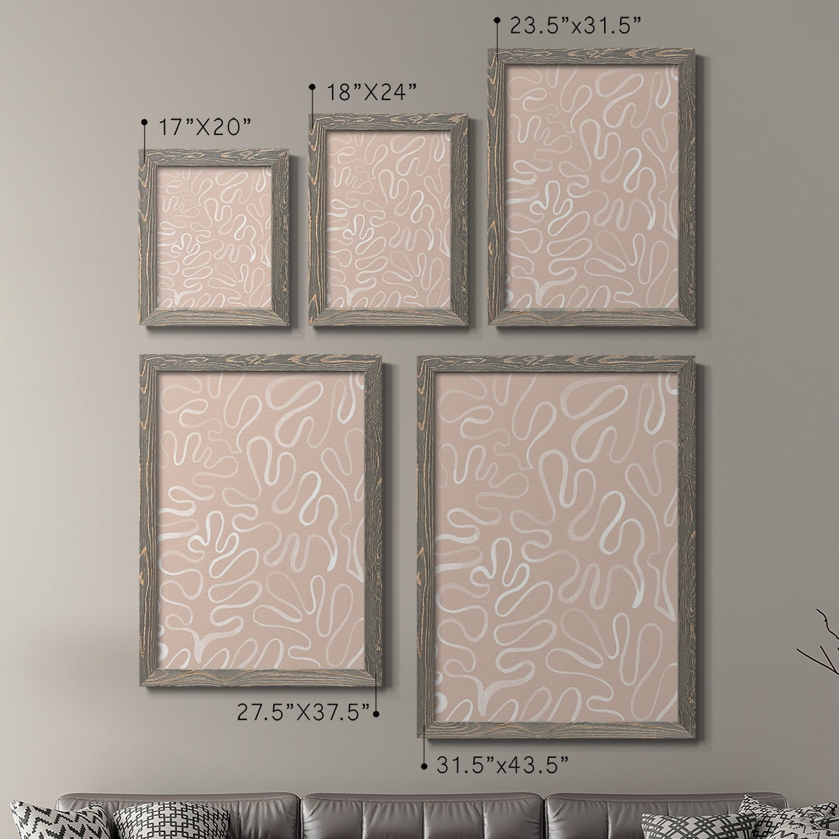 Matisse Pieces III - Premium Framed Canvas 2 Piece Set - Ready to Hang