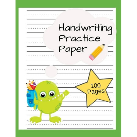 Handwriting Practice Paper: Writing Paper for Kids, Kindergarten