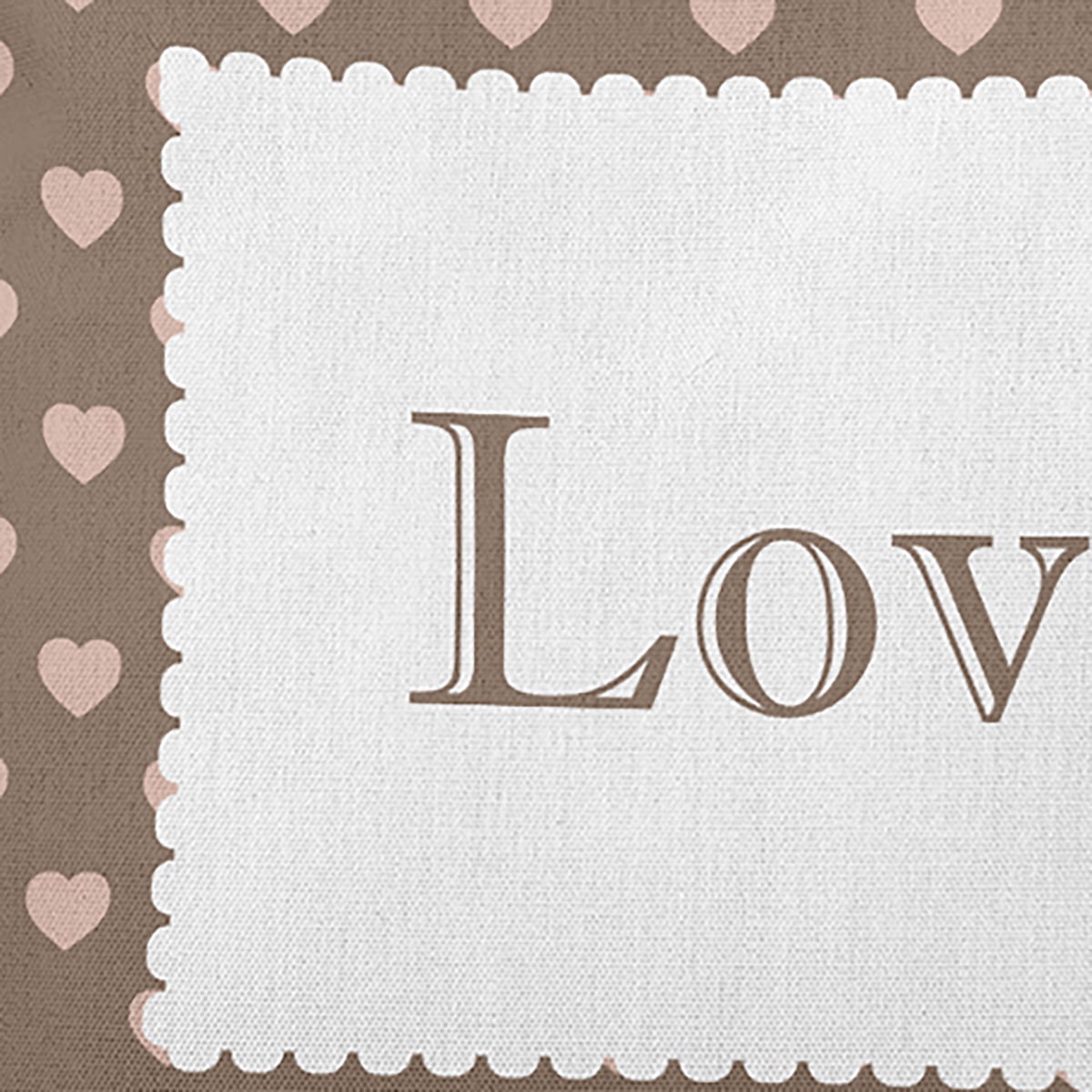 20" x 14" Simply Daisy Love Polyester Accent Pillow, Ginger Snap Qty 1