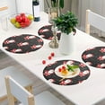 thumbnail image 6 of GZHJMY Christmas Santa Claus Round Placemats Set of 1, Non-Slip Washable Table Mats for Kitchen Dining Party Home Decor,15.4 Inch, 6 of 7