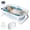Light Blue, variant on Tumajup Collapsible Baby Bathtub with Soft Bath Cushion&Thermometer Gray