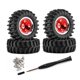 thumbnail image 5 of 4 ruedas y neumáticos para coche RC a escala 1/30, repuestos portátiles para SCX30 Rojo, 5 of 9