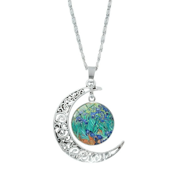 TopLLC Necklaces for Women Star and Night Time Necklace Hollow Pendant for women jewelry Jewelry Gifts