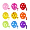thumbnail image 1 of KAKOWELY 100 globos de látex gruesos de 12 pulgadas con lunares, inflables, para decoración de bodas, cumpleaños y fiestas (colores variados)., 1 of 5