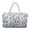 Blue Floral, variant on Pzuqiu Large Quilted Weekender Bag for Women Tropical Pattern Puffer Travel Duffle Tote Carry-On Overnight Bag for Weekend Trips Gym Airplane Travel with Luggage Sleeve
