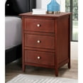 thumbnail image 2 of Glory Furniture Daniel 3 Drawer Nightstand in Cherry, 2 of 8