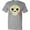 AC-Heather Grey, variant on Inktastic DÃ­a De Los Muertos Skull with Flower T-Shirt