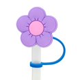 thumbnail image 1 of Flower Series Straw Covers Cap PVC Straw Covers Cap Reusable Universal F6Z4 п., 1 of 1