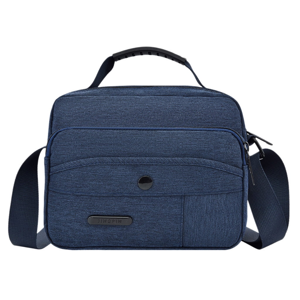 Retro Trend Multi-Function Large Capacity Men&#39;s Business Canvas Bag Shoulder Bag - 0 ...