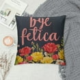 thumbnail image 2 of Leisuo Throw Pillow Case Flower Square Cushion Cover Standard Pillowcase for Men Women Home Decorative Sofa Armchair Bedroom Livingroom, 2 of 5