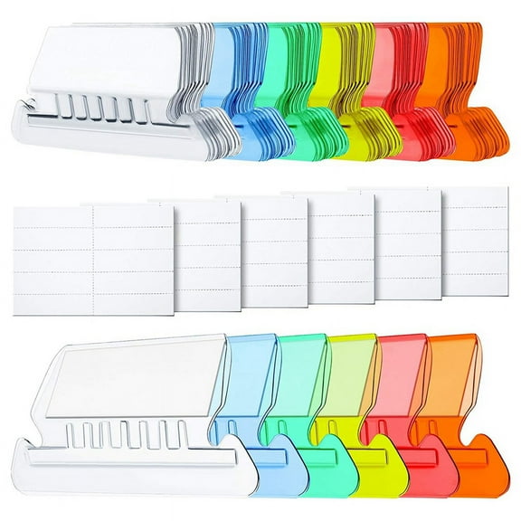 120 Pcs Hanging Folder Tabs and Inserts for Quick Identification of Hanging Files, G21181