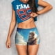 thumbnail image 3 of Fotbe Blue Sky Winged Cat Shorts Sin Costuras – Shorts Deportivos de Cintura Alta para Mujer, Elásticos para Gimnasio, Yoga, Running o Ciclismo-X-Large, 3 of 8