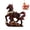Red, variant on Horse Statue Small Chinese Feng Shui Animal Figurines New Year of The Horse Gift Tabletop Ornaments for Luck Wealth Success