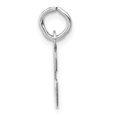 thumbnail image 2 of Diamond2Deal 14K Pendentif Initial Lettre en Bloc Incliné Petit Or Blanc pour Femmes, 2 of 6
