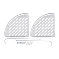 thumbnail image 2 of Aluminum Dual Tier Shower Caddy Shelf Bathroom Corner Rack Storage Towel Holder, 2 of 5