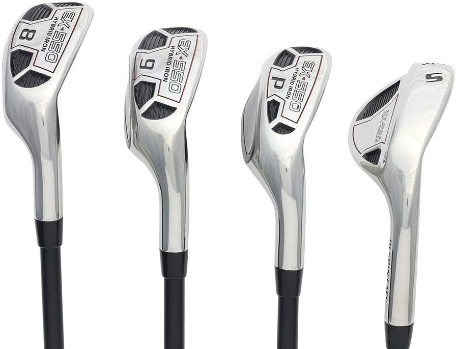 Men’s Powerbilt Golf EX550 Hybrid Iron Set, which Includes 8, 9, PW