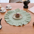 thumbnail image 3 of Giaone Ruffled Placemat Round Designs Daily Use, 3 of 20