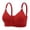 Y68-Red, variant on PRfgtbd Soft Bras for Women Wireless Bras For Women Full Coverage Bralette Front Closure No Underwire Comfortable Bra Breathable Versatile T-shirt Bra