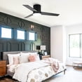thumbnail image 3 of Parrot Uncle 48" Modern Flush Mount Propeller Ceiling Fan with Remote and LED Lights, LED Ceiling Fan, 3-Blade Ceiling Fan, 3 of 10