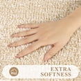 thumbnail image 2 of Juego de alfombras de baño Pauwer de microfibra Shaggy, 3 piezas, 2 of 7