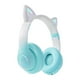 thumbnail image 1 of Auriculares para juegos,Over Ear Auriculares Auriculares Inalámbrico suave,Auriculares para juegos con sonido envolvente estéreo HD,Luces LED estéreo Auriculares con orejas de Blanco verde, 1 of 9