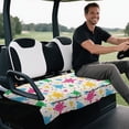 thumbnail image 4 of Yuyamidu Colorful Sea Turtle Golf Cart Seat Covers Starfish Golfcart Seat Cover with Pockets Universal Club Car Seat Towel Blanket Cute Golf Cart Accessories, 4 of 7