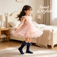 thumbnail image 2 of TELOLY 3Pairs Kids Socks,8-10 Years Old Ruffle Socks,Girly Elegance Socks Lace Socks,Style2,20-22Cm, 2 of 7